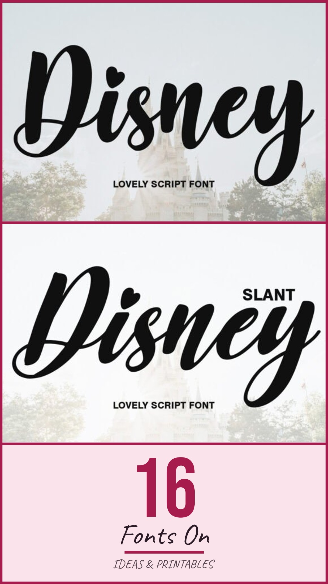 16 Fonts On